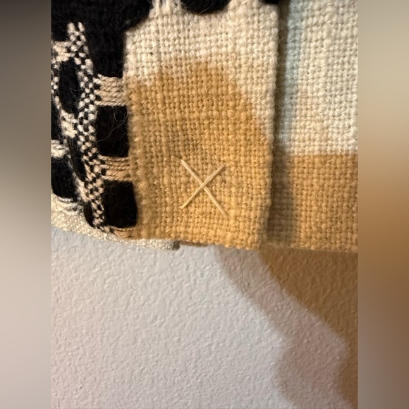 Milly Black and White Checkered Trench Coat - Picture 11 of 14